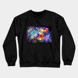 Dreamy floral garden abstract fantasy Crewneck Sweatshirt